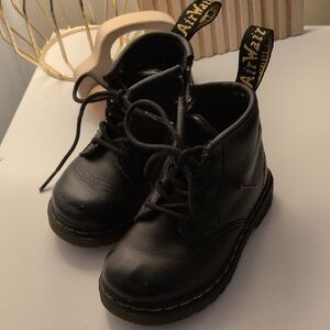 Dr Martens Black Toddler Boots